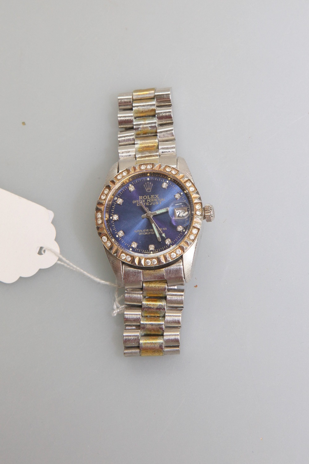 A reproduction Rolex wristwatch