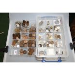 A large group of GB and foreign coins inc. New Zealand, South Africa, Hong Kong, US, China, Italy,