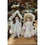 Two costume dolls