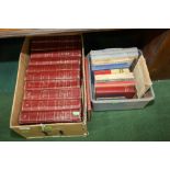 Two boxes of books inc. a quantity of encyclopedia volumes