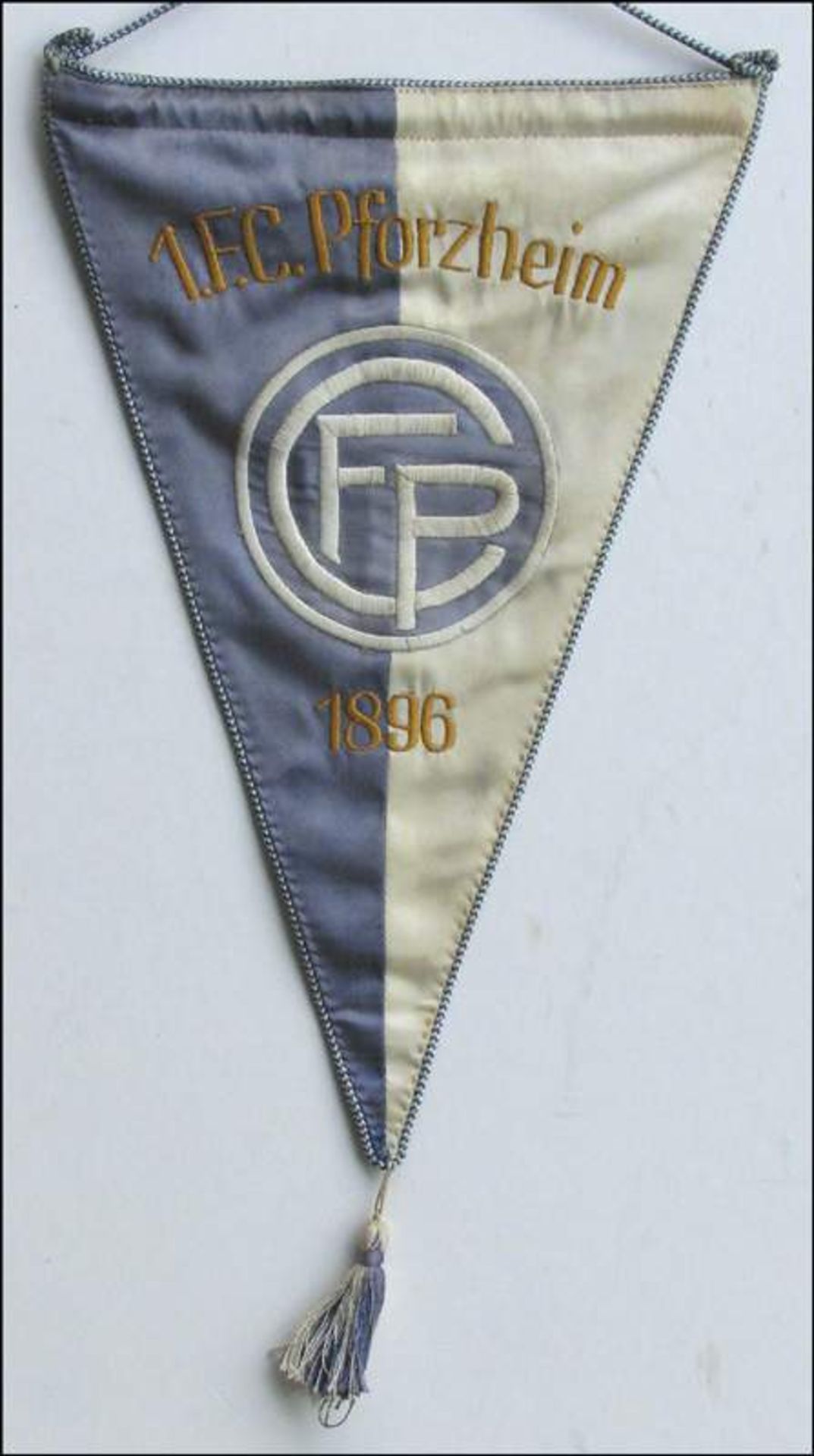 German Match Pennant. FC Pforzheim -Pforzheim,FC-Wimpel - Original Spielwimpel "FC Pforzheim" mit