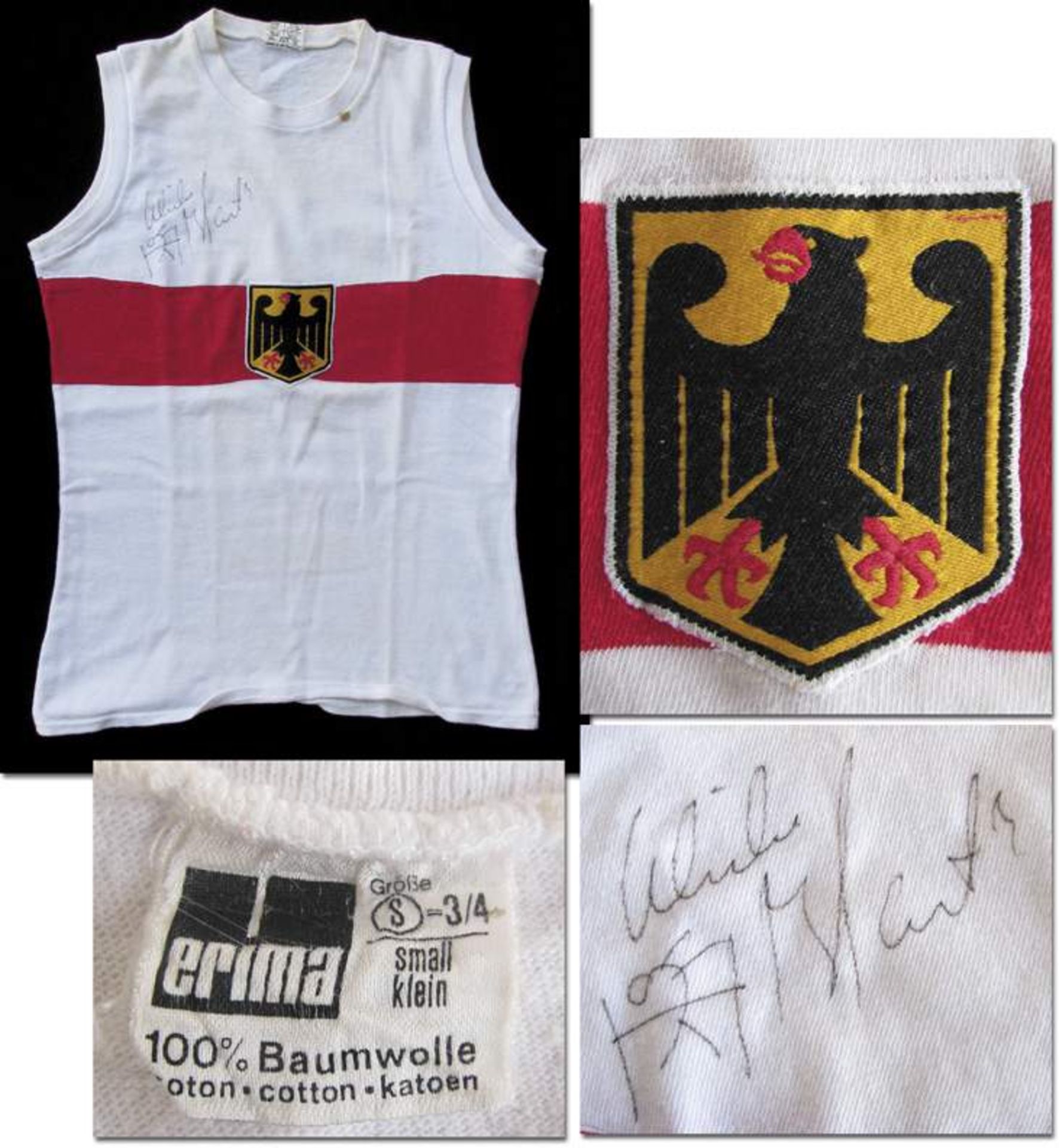 Olympic Games 1972 Ulrike Meyfarth Goldmedalshirt - Original match worn German tricot worn by Ulrike