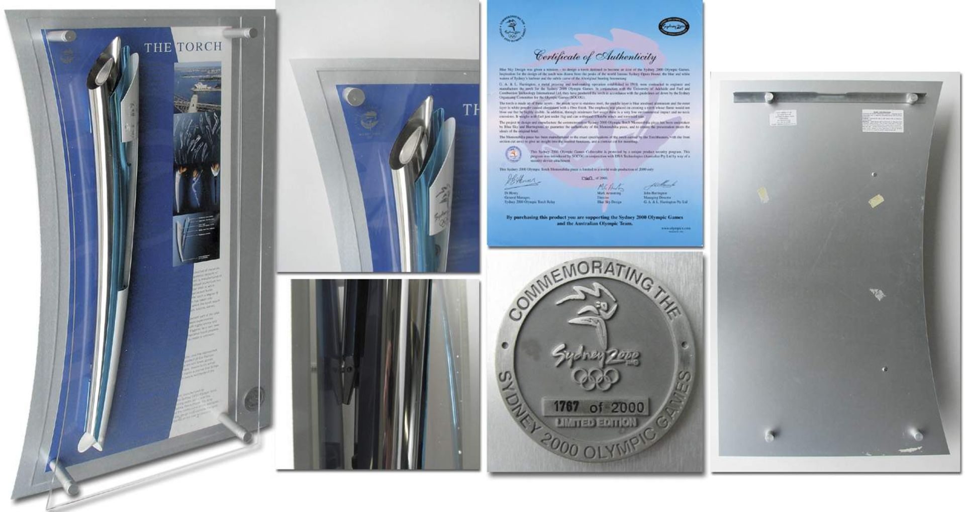 Olmypic Games 2000. Official Torch Sydney - Official Olympic torch Sydney 2000. Stainless steel