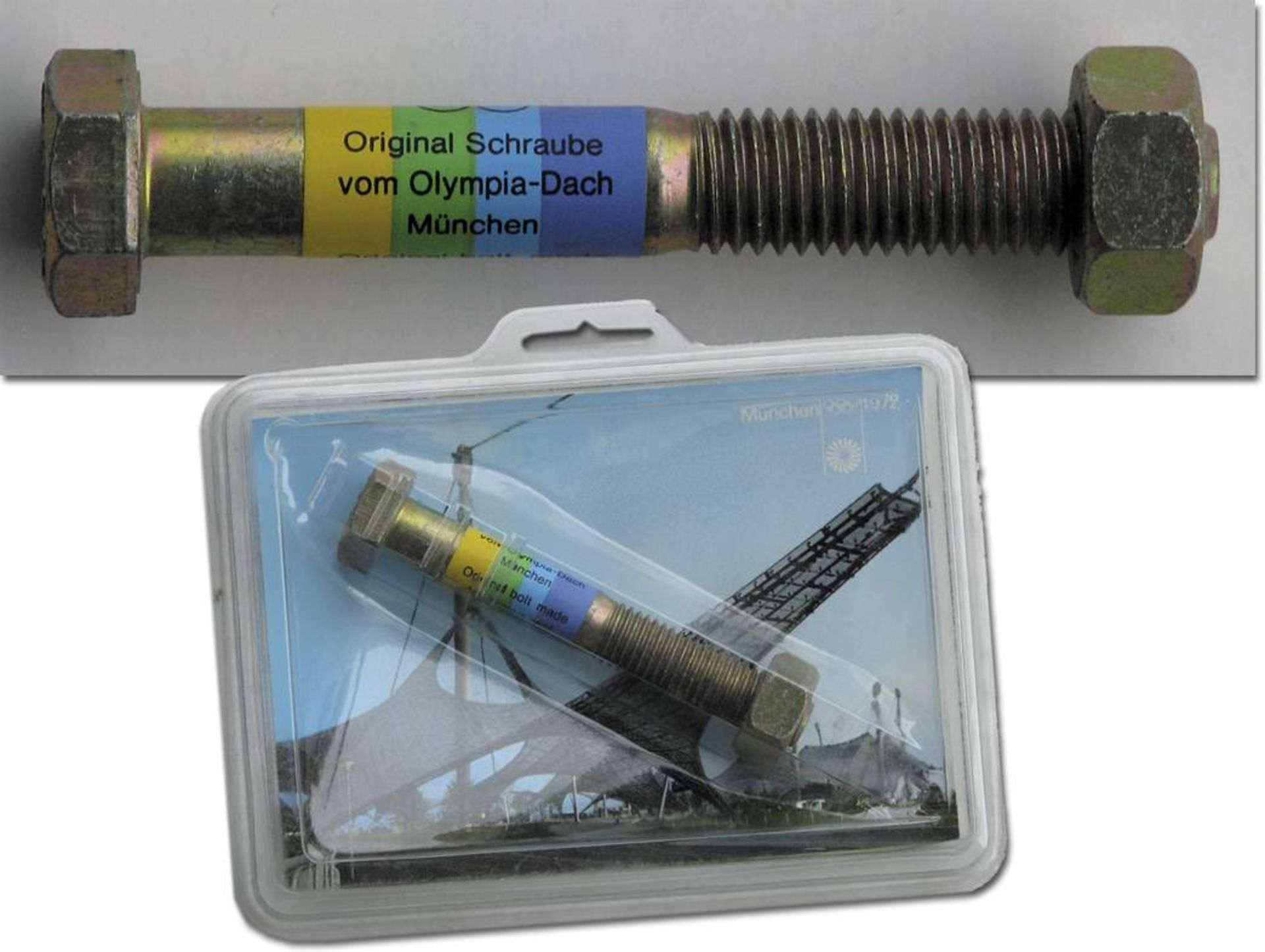 Olympic Games Munich 1972 Original Bolt - made for the famous roof of the Olympic stadium 1972. 10,9