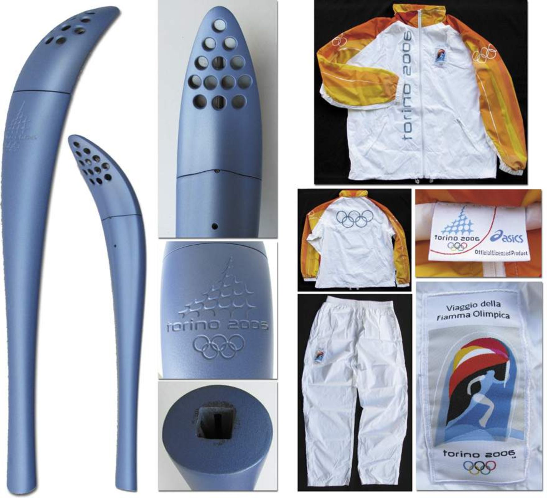 Olmypic Games 2006. Official Torch Torino +Suite - Official torch of the Olympic Games 2006 in