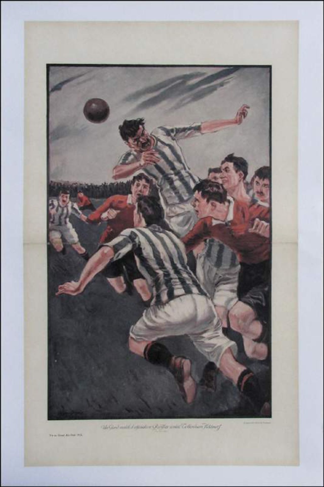 Tottenham Hotspurs v Red Star Paris 1913 Poster - Colour poster Le match d'association Red Star -