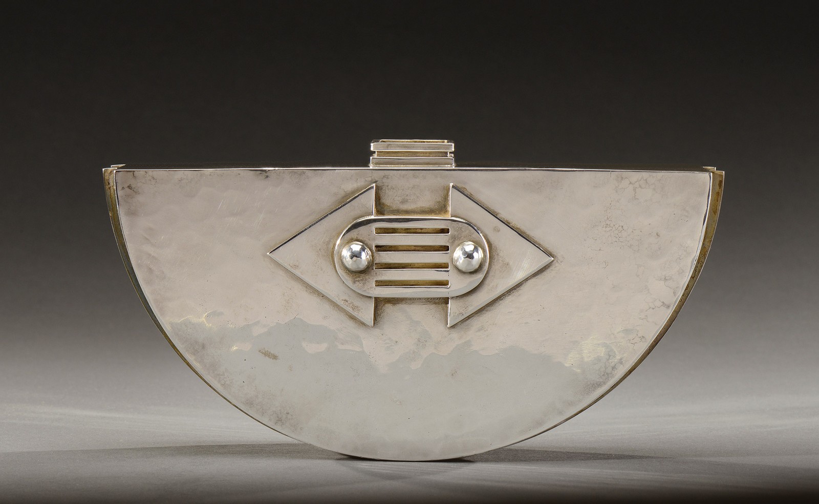 Broche Moderniste Années 1970-1980 – Formes Géométriques En Métal Argenté, Occasion, Un Accessoire Vintage Tendance Rétro 📐