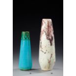 FELIX MASSOUL (1869 - 1942) et MADELEINE MASSOUL (1873 - 1944) Vase piriforme en grès émaillé bleu