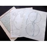 Celestial/Astronomy 19th Century. Lot 8 Maps/Charts Lot of 8 Maps. Including a set of 6 Star Maps