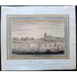 Forbes, *** 1803 Watercolour 'View of Blois' Loire River, France 10 x 6.5 inches (25x17cm) with