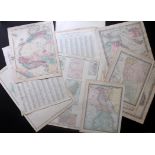 Africa C1857-1915 Lot of 15 Maps. Egypt, Liberia, Guinea, Algeria, Tunisia, South Africa,