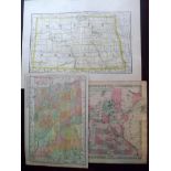 Dakota - North & South and Minnestota C1855-1914 Lot of 11 Maps Lot of 11 Maps. Examples by Rand &