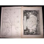 French Colonial Africa (Islands) 1775-C1850 Pair of Maps of Madagascar & Reunion by