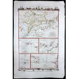 Moore, John Hamilton C1780 Hand Coloured Map. Atlantic, Canary Islands, Azores, Cape Verde "