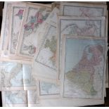 Europe C1860-1914 Lot of 40 Maps. France, Italy, Greece, Germany, Russia, Spain, Scandinavia Lot