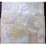 Canada C1910-20 Lot of 10 Maps Published Rand & McNally Lot of 10 Lithographed Maps Published