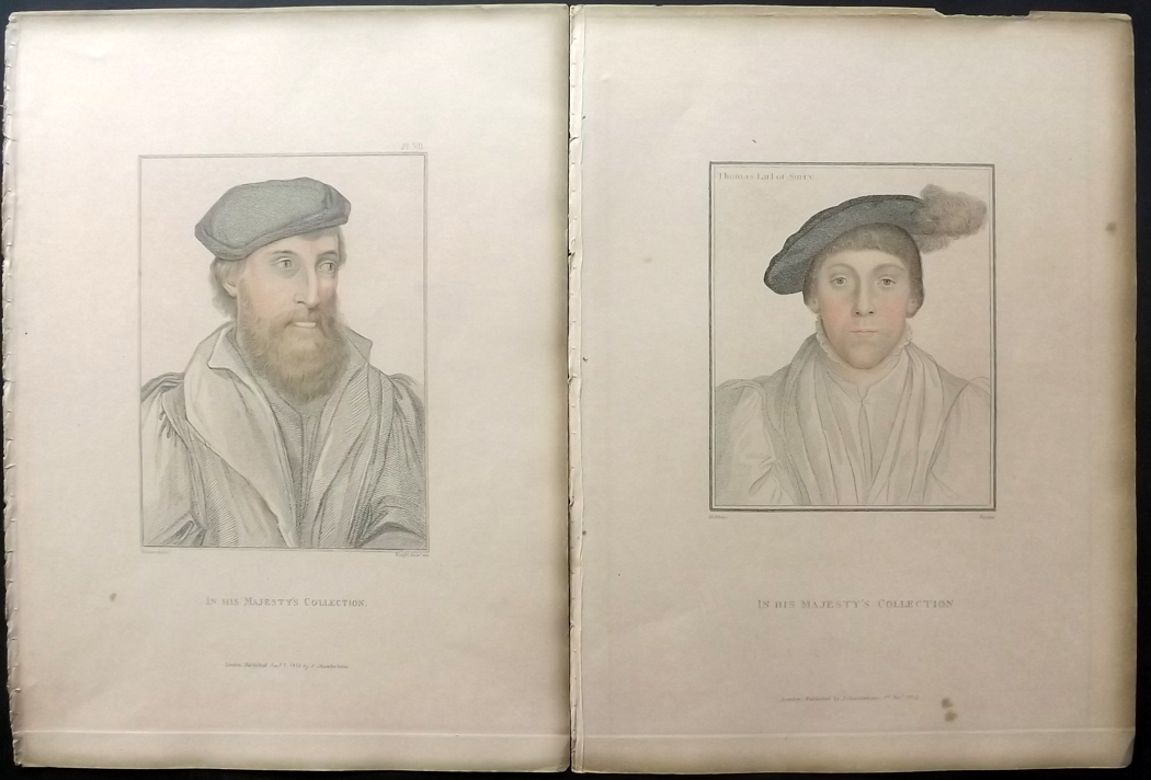 Holbein, Hans (After) 1812 Lot of 9 Stipple Engraved Colour Portraits Lot of 9 Stipple Engravings - Image 2 of 3