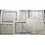 Desnos, Louis Charles C1760-80 Lot of 27 Antique Historical Charts/Tables Lot of 27 Charts and