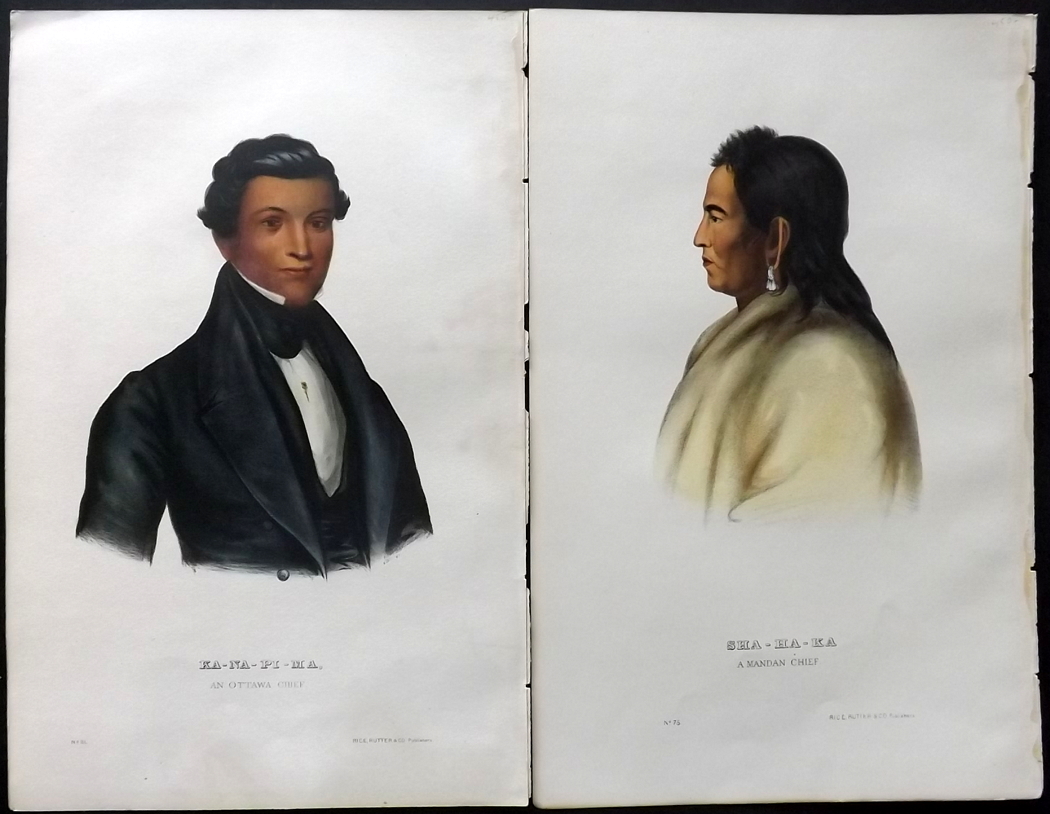 McKenney, Thomas & Hall, James 1870 Group of 4 North American Indian Prints and Others Group of 4 - Image 3 of 3