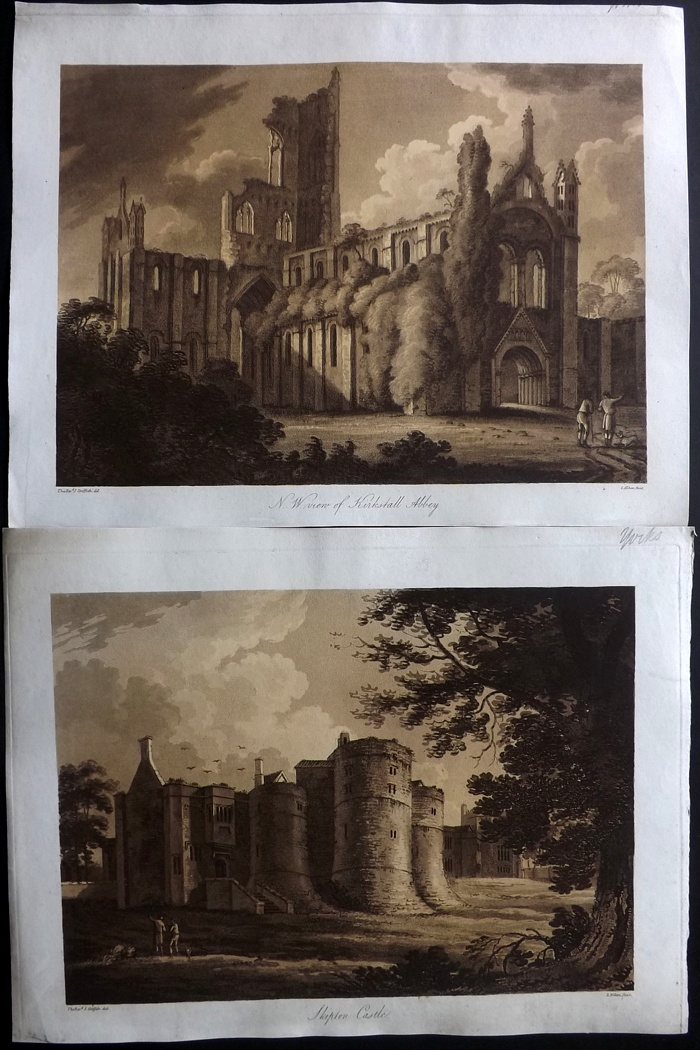 Alken, Samuel after Rev. J. Griffith C1800 Lot of 12 Rare Aquatint Views of Yorkshire Lot of 12 - Image 2 of 2