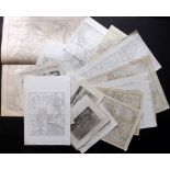 Russia & Poland 19th Century. Lot of 14 Maps and 5 Prints Lot of 14 Engraved and Lithographed