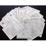 Wilkes, John & Neele S. & J., C1800-1820 Lot of 20 Copper Engraved Maps. Australia, China, Asia,