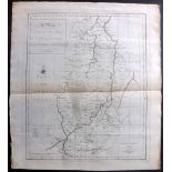 Harrison, John (Pub) 1787 Map of Nottinghamshire, UK "A New, accurate, & correct, Map of