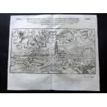 Munster, Sebastian C1580 Woodcut View of Frieburg, Germany "Friburg Im Brisgew..." Double Page