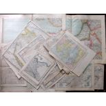 Maps 19th Century Mixed Lot of 50. UK, France, Germany, Canada, Switzerland etc Lot of approx 50