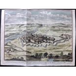 Rapin, de Thoyras & Tindal, Nicholas 1745 Copper Engraved View of Casal, Italy "A View of Casal, a