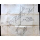 U.S. Coast Survey 1856 Map of Chesapeake Bay, incl Baltimore, Maryland "Chesapeake Bay Sheet No. 1