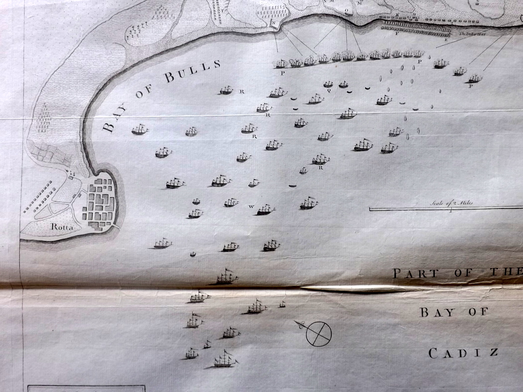 Rapin de Thoyras, Paul & Tindal, Nicholas C1785 Map Battle Plan of the Bay of Bulls, Rotta, Bay of - Image 2 of 2
