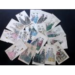 Fashion Plates C1830-80 Lot of 35 Hand Coloured Fashion Prints Lot of approx 35 Steel Engravings/