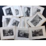 Italy, France & Switzerland 1838 Lot of 67 Steel Engravings after Batlett & Brockedon Lot of 67