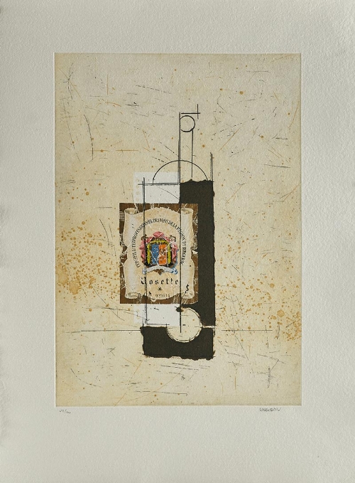 MANOLO VALDÉS (Valencia, 1942) “El Cubismo como Pretexto”, 2004 Aguafuerte, aguatinta y collage.