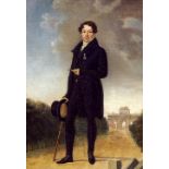 ATRIBUIDO A FRANCISCO LACOMA Y FONTANET (1778-1849) Retrato de caballero de cuerpo entero con la