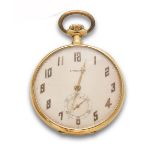 Reloj Lepine en oro de 18K  LONGINES  Art-Decó .4049749  Esfera color champagne, numeración