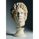 Busto clásico, S. XX. “Alexander”. Altura: 48 cms. Salida (Starting price): €600