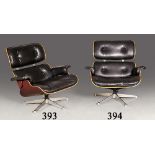 Charles and Ray Eames para Herman Miller   “Longe chairs o butaca de salón” 1956. En piel, madera de