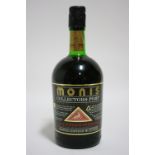 One bottle of Monis 1948 vintage superior “Collector’s” port; number 1826/5000.