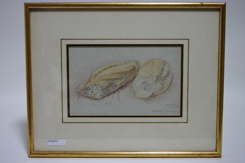 ARMFIELD, Maxwell Ashby. (1881-1972). A still-life study of bread rolls, inscribed in pencil: “Sis - Image 2 of 6