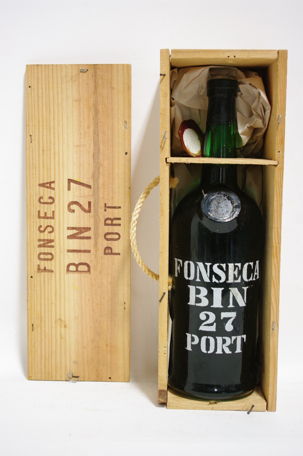 A magnum of Fonseca Bin 27 port; in wooden case.