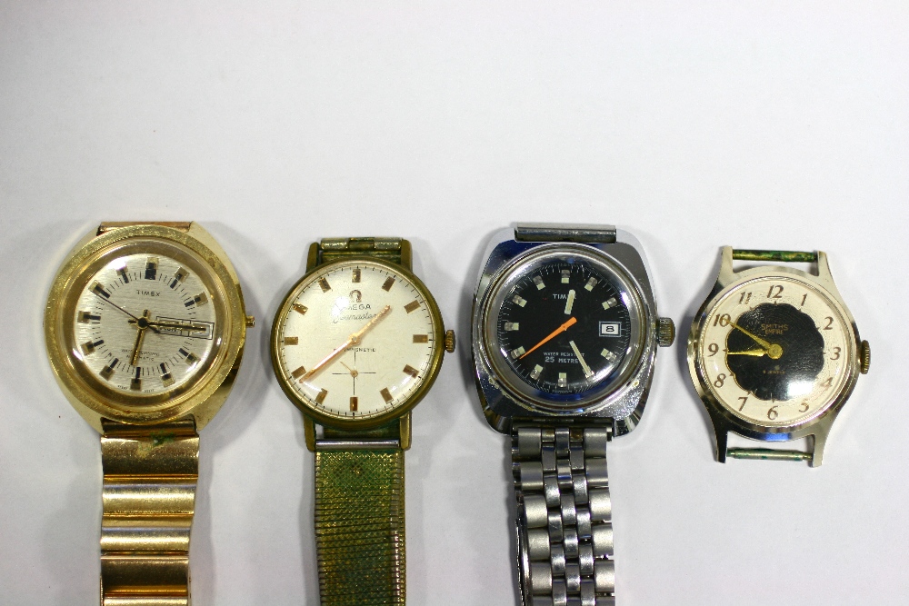 Four various gent’s wristwatches (w.a.f.).