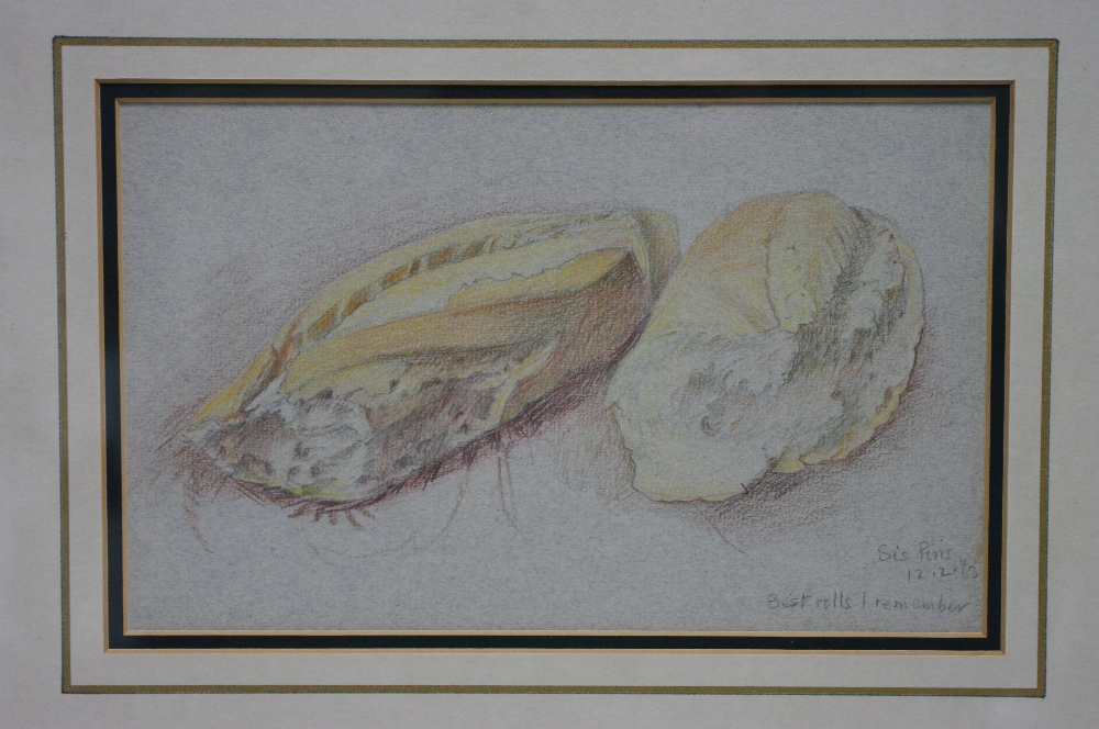 ARMFIELD, Maxwell Ashby. (1881-1972). A still-life study of bread rolls, inscribed in pencil: “Sis