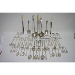 A service of Mappin & Webb Hanoverian Rat-Tail flatware comprising six table spoons, eight table