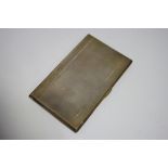 An engine-turned rectangular pocket cigarette case; Birmingham 1944, by H. F. Withers. (6½ oz)
