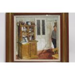 COPPELDINE (?), N. (contemporary).  A room interior titled: “Sunlight On The Dresser”.  Signed;