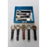 Nine various vintage ladies’ and gent’s wristwatches.