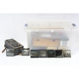 55. A large collection of assorted magic lantern slides.