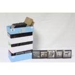 52. A collection of late 19th/early 20th century glass lantern slides – Film titles, shipping,